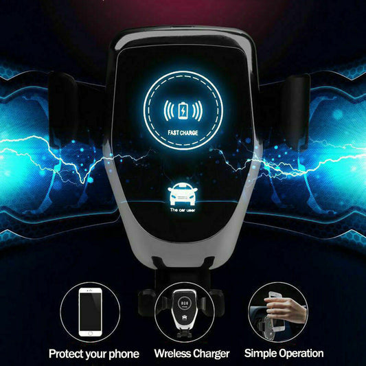 Ironclad AutoGrip™ - Hands-Free Auto-Lock Wireless Car Charger (One-Hand Use)