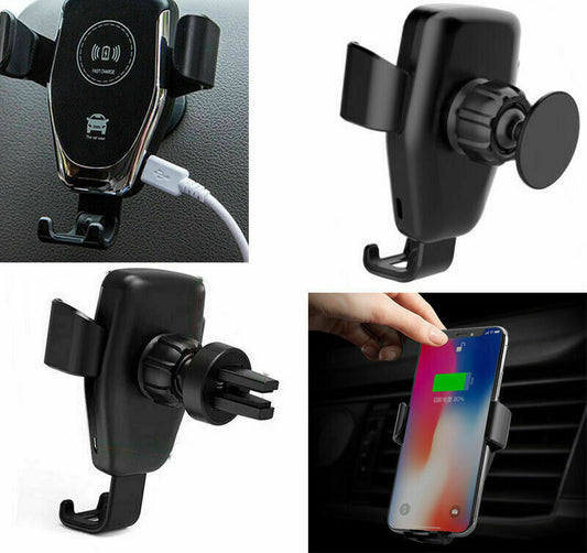 Ironclad AutoGrip™ - Hands-Free Auto-Lock Wireless Car Charger (One-Hand Use)