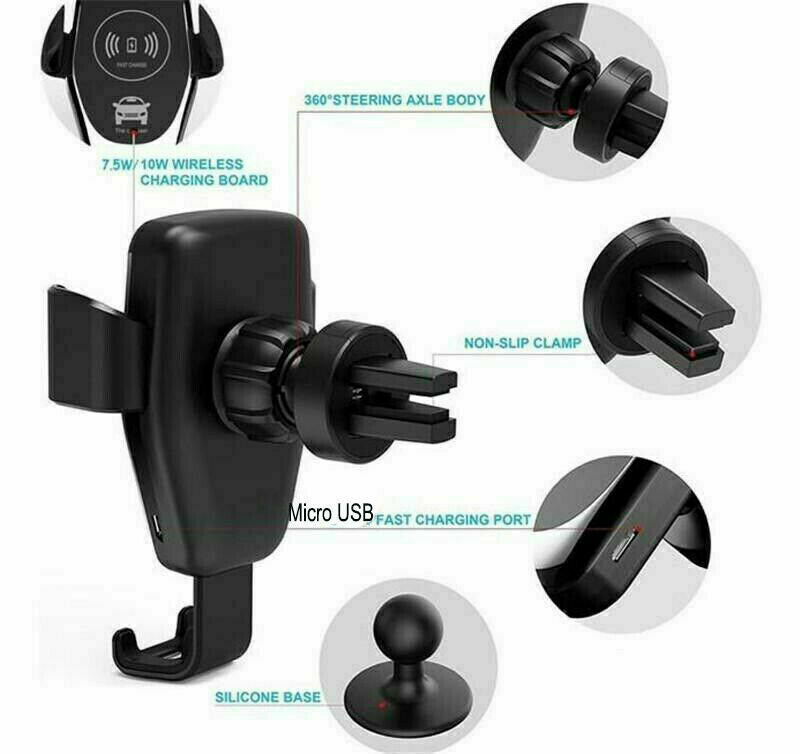 Ironclad AutoGrip™ - Hands-Free Auto-Lock Wireless Car Charger (One-Hand Use)